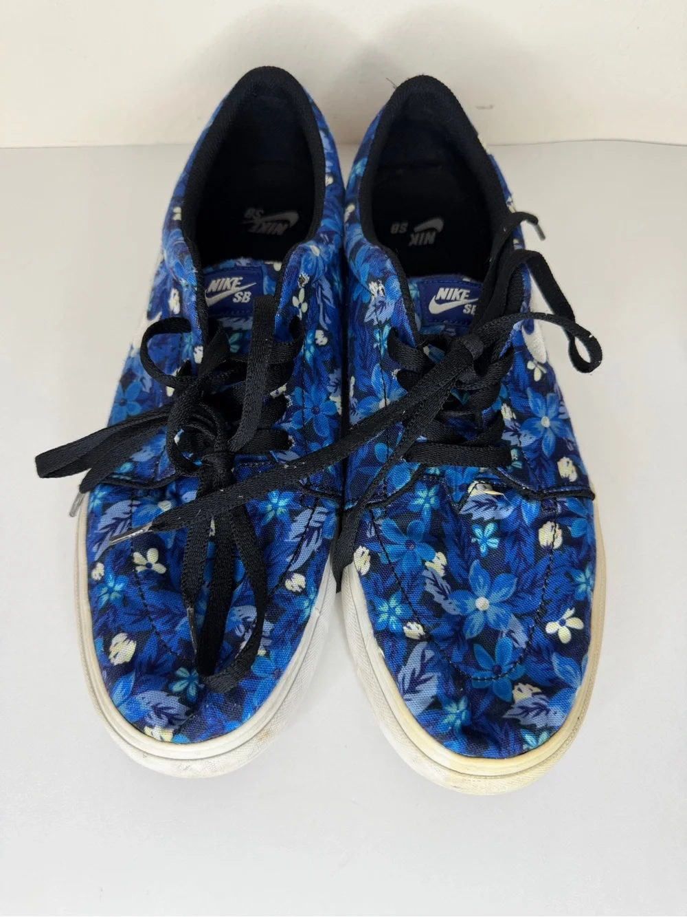 Nike SB Satire Canvas Premium Floral Deep Royal Blue 705193-412 Men’s Size 13